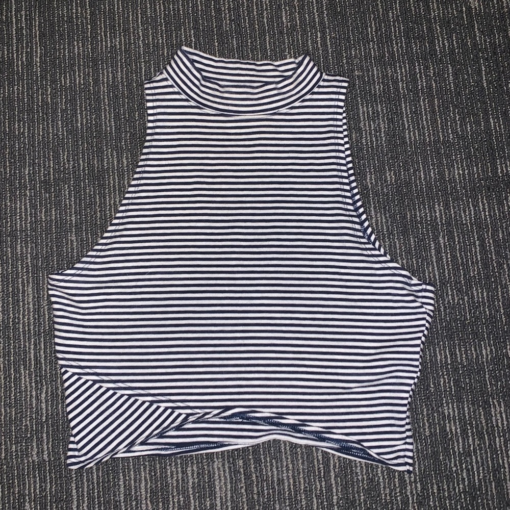 Soft striped crop top